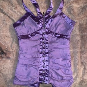 Bebe purple dressy top
